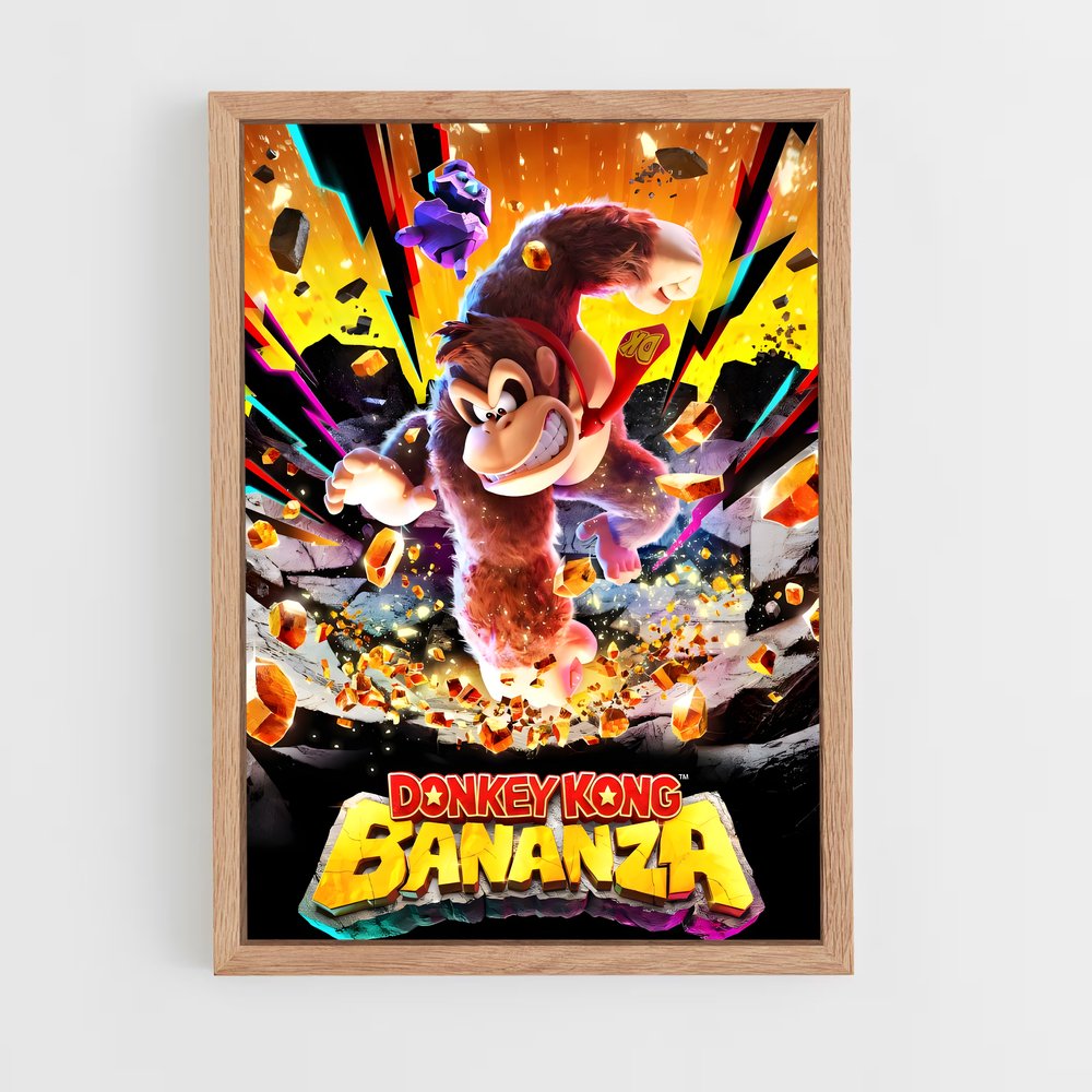 Poster Donkey Kong: L'Avènement du Gorille – affiche Mario (vue 4)